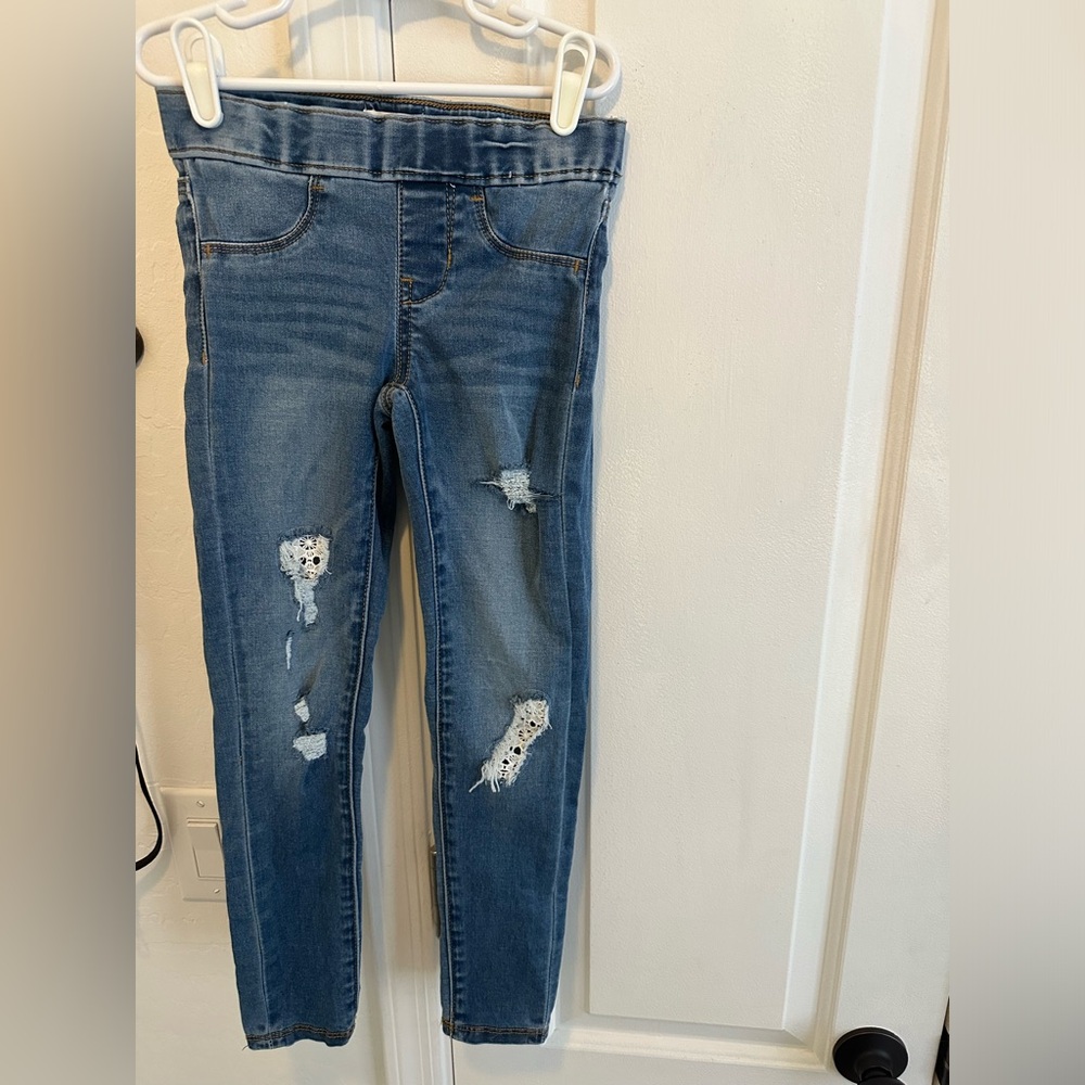 Girls stretch jeans leggings by So size 7